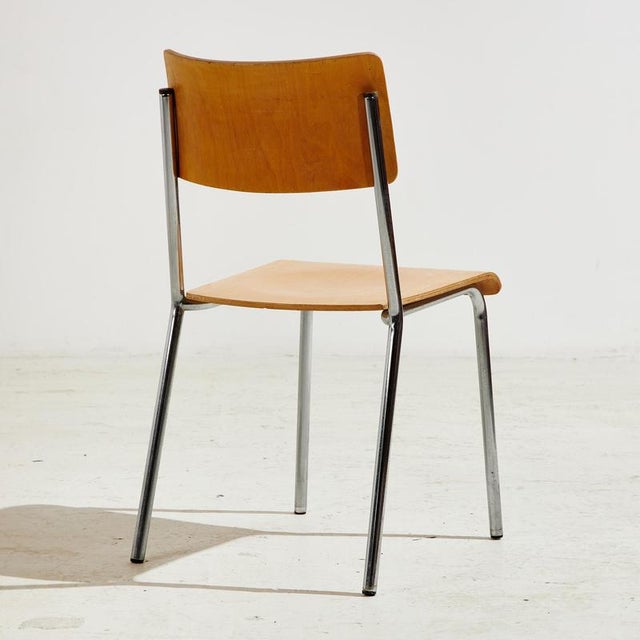 Vintage Beech Chair by Horgen Glarus, 1960s For Sale - Image 4 of 18
