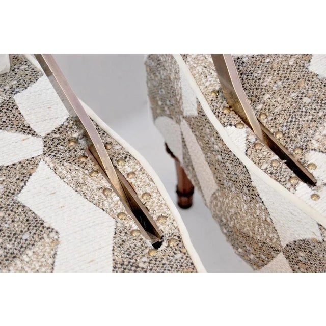 Wood Set of Vintage Armchairs with Double-Sided Backrests For Sale - Image 7 of 12