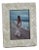 Bengkulu Bone Braided Photo Frame, 5" x 7", Ivory White For Sale