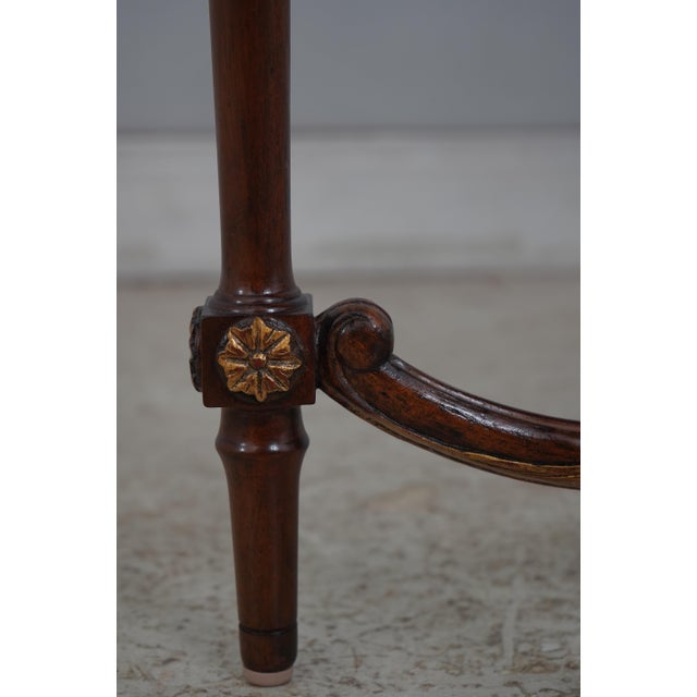 Maitland Smith 2 Drawer Regency Mahogany Console Table For Sale - Image 10 of 18