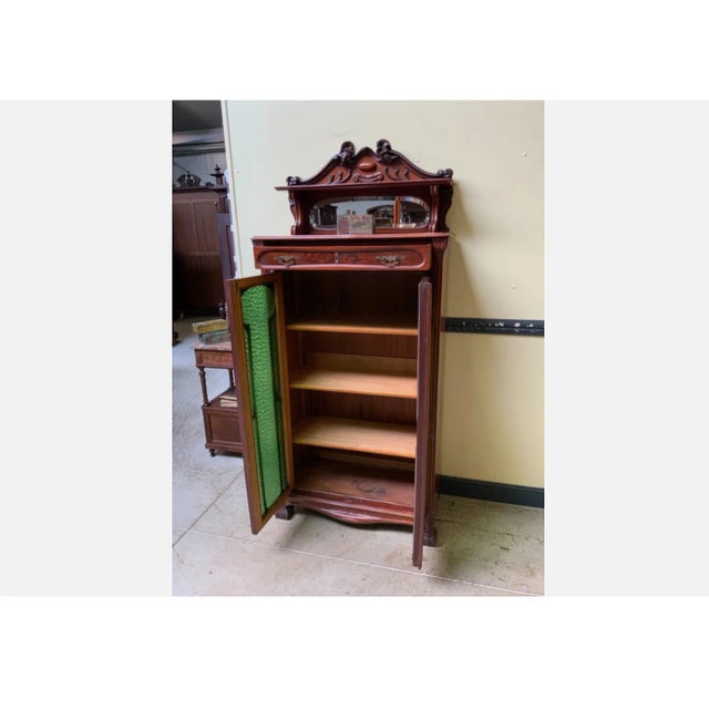 1900 - 1909 Antique Art Nouveau Jugendstil Showcase, 1900 For Sale - Image 5 of 10