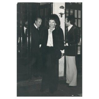 Jackie Kennedy, Black and White Photograph, 1970s For Sale