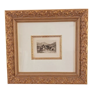 Emile Van Marcke - Troupeau De Boeufs Dans Les Montagnes -First Printing 1873 For Sale