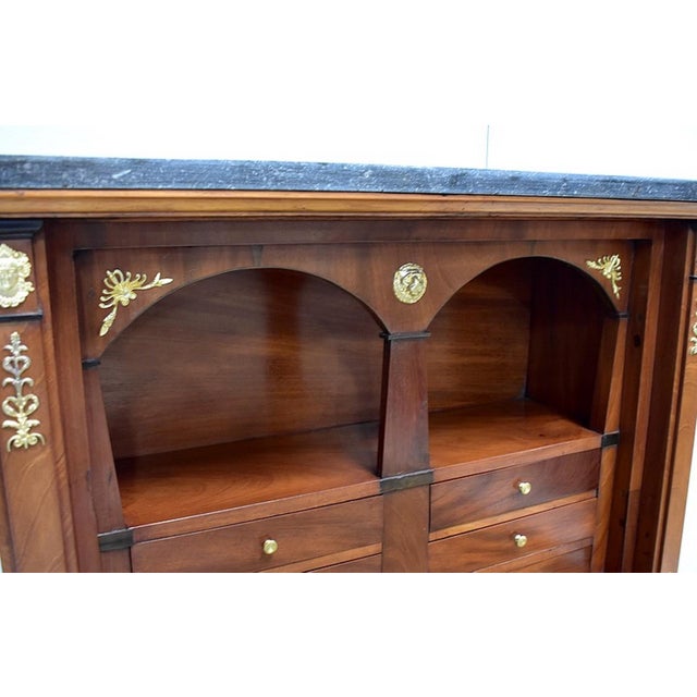 Small Mahogany Secretary in Directory Style, 19th Century For Sale - Image 11 of 18
