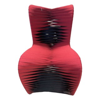 Phillips Collection Red and Black Seat Belt Chair For Sale