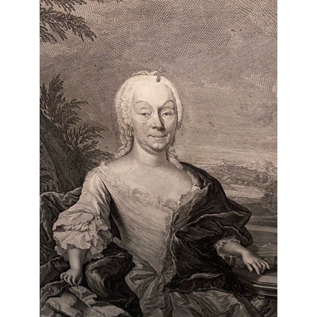 Antique German Portrait Print - Grandmillennial Fine Art Decor For Sale - Image 4 of 12
