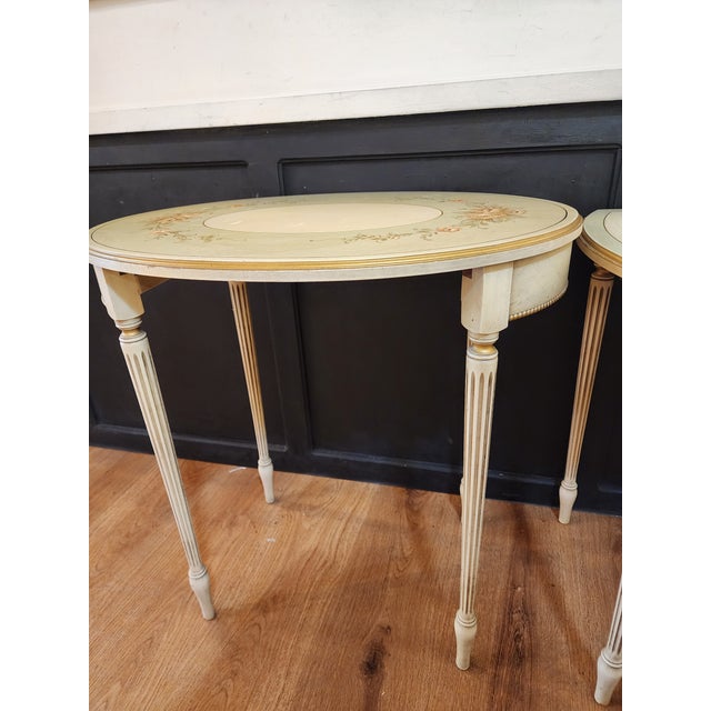 Wood 1950s Beautiful French Country Nesting Tables For Sale - Image 7 of 10