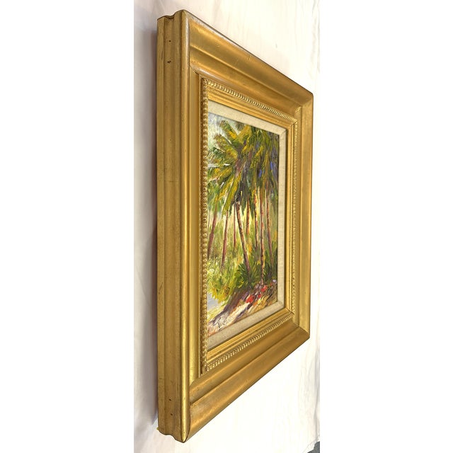 Original Signed & Framed Oil Painting on Russian Linen Titled 'Tropical Breeze' by William Vincent (American 1939-2004) For Sale - Image 10 of 17