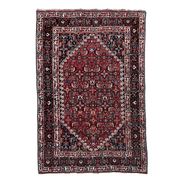 Antique Qashqai Rug, 1890s For Sale