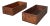 Industrial Italian Wooden Rectangular Boxes, 1920s, Set of 2 For Sale