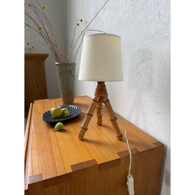 Vintage Rattan Table Lamp, 1960s For Sale - Image 15 of 18