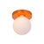 Globe Flush Mount Copper, 5 Inch Glass Globe, by Research.Lighting, Modern, Minimal For Sale - Image 4 of 6