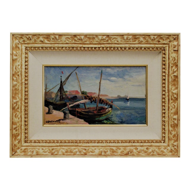 Jean Guindon, Port en Provence, Circa 1920 For Sale