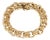 Succo Chasing Double Ring 14k Yellow Gold Link Charm Bracelet For Sale