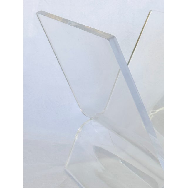 Mid 20th Century Lucite Magazine Holder For Sale In Palm Springs - Image 6 of 15