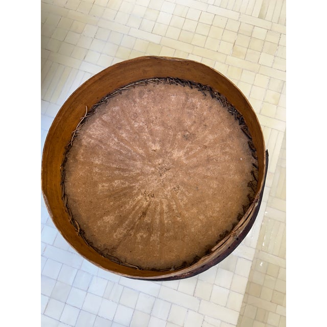 Large Organic Lidded African Gourd Vessel Urn For Sale - Image 9 of 12