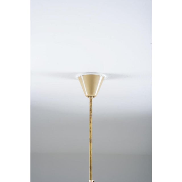 Ceiling Light in Brass and Glass by Gunnar Eklöf for Corona, 1940s For Sale - Image 13 of 18