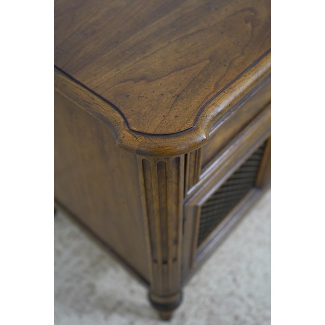 Pair of Henredon Walnut French Style Nightstands For Sale - Image 10 of 18