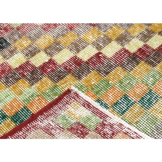 1960s Turkish Mid-Century-Modern Rug For Sale - Image 4 of 5