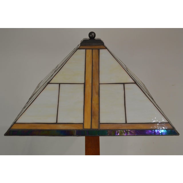 Stickley Mission Collection Cherry Square Base Floor Lamp ...