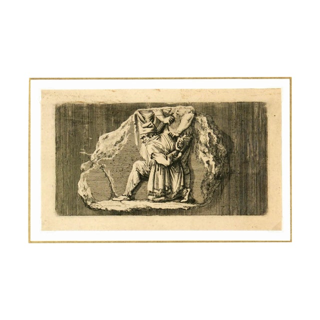 Antiquities Roman Empire Engraving, C. 1750 For Sale