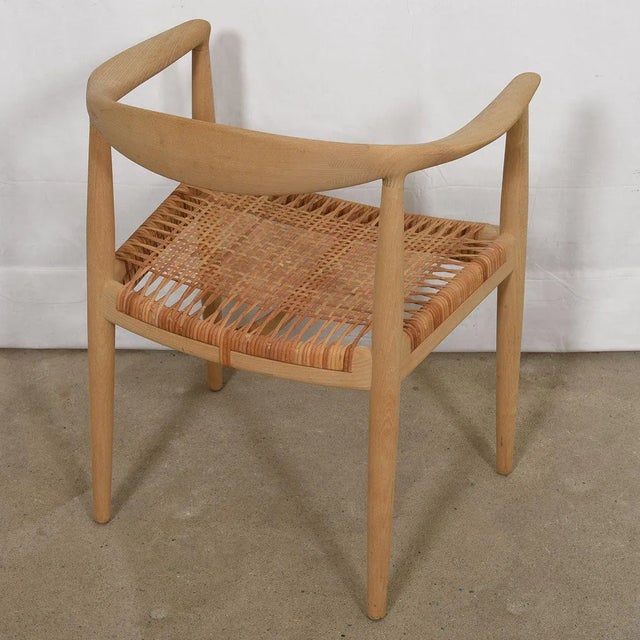 “The Chair” Hans Wegner Set of 8 by P P Mobler For Sale - Image 11 of 13