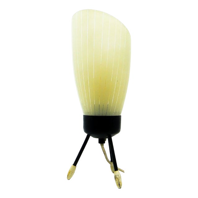 Pop Art Glass Bedside Lamp, Poland, 1960s For Sale
