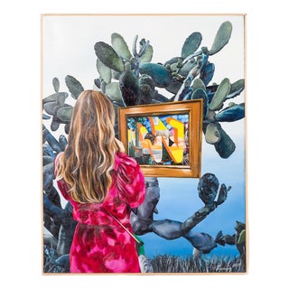 Aleksandra Prusinowska, On the Other Side of the Painting, Oil on Canvas, 2024 For Sale