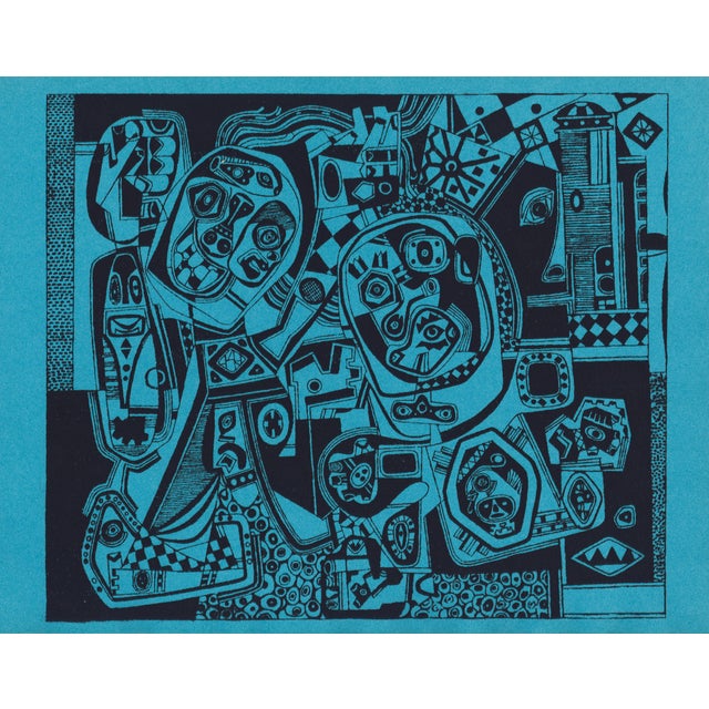 1947 Silkscreen "Brooklyn in Q-T Formation" by Steve Wheeler For Sale