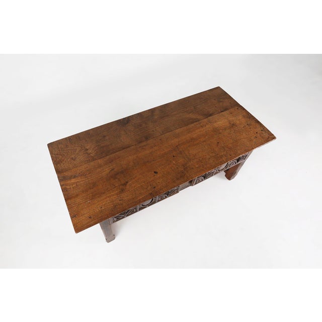 Antique Spanish Console Table in Carved Oak, 1700s For Sale - Image 13 of 18