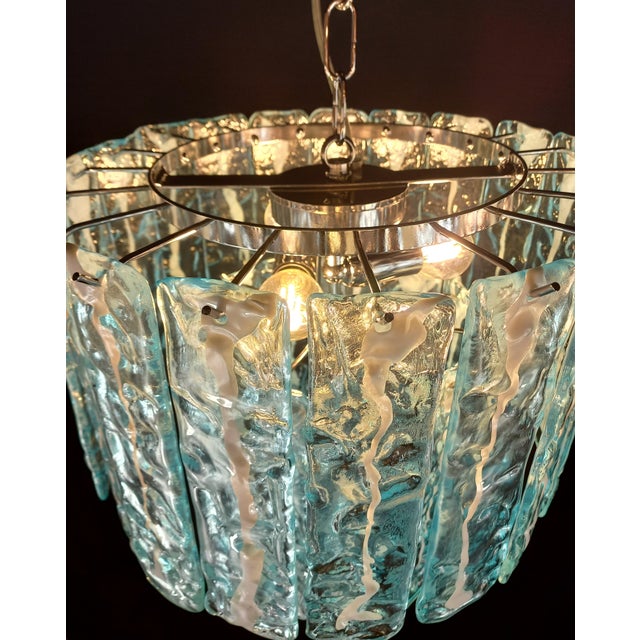 Vintage Art Deco Chandelier in Colored Murano Glass, Italy, 1975 For Sale - Image 6 of 9