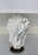 2020s Revelation Modern White Arabestcato Marble Amulet Table Lamp For Sale - Image 5 of 5