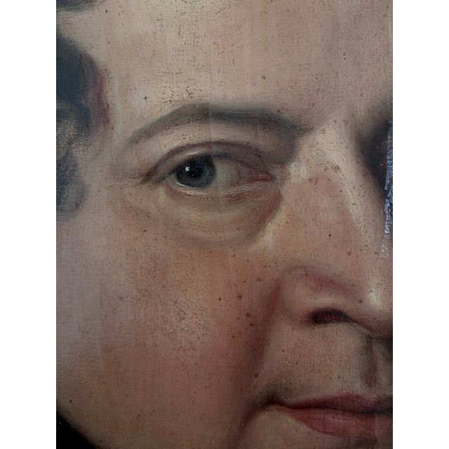 Rustic European Antique Original Large Portrait Oil Painting of a German Opera Tenor For Sale - Image 3 of 15