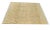 Mustard Handmade Cotton Area Rug Natural Vegetable Dyed Mustard and White Diamond Dhurrie-9'x12' For Sale - Image 8 of 10