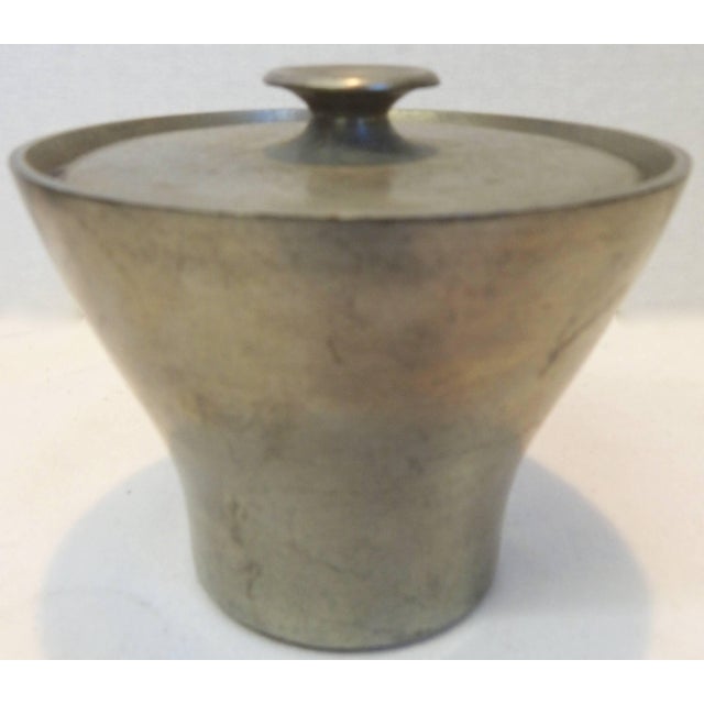 Midcentury Royal Holland Four-Piece Pewter Tea Coffee Set For Sale In Nashville - Image 6 of 9