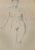 Nude is an original drawing in Pencil, realized in the Mid-20th Century by Jean Delpech (1916-1988). Good conditions....