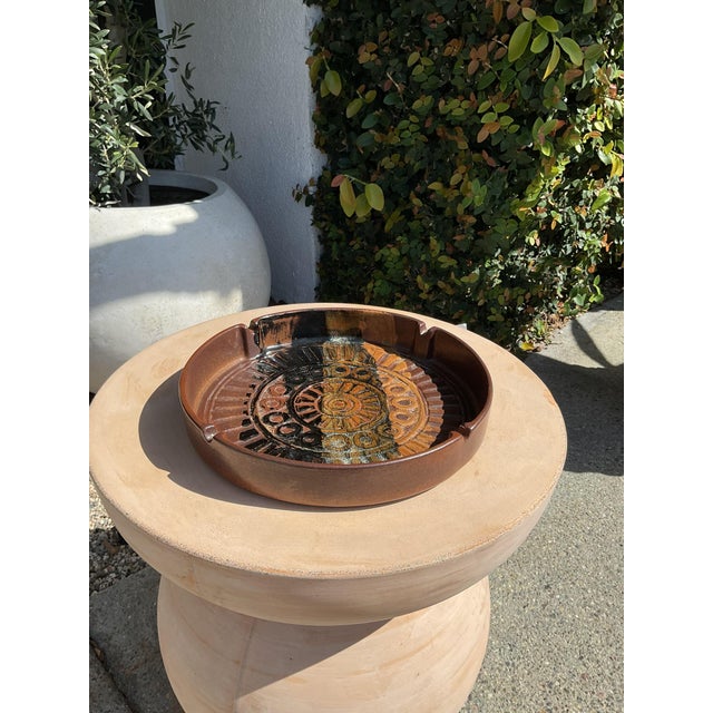 Mid 20th Century Vintage Mid Century Pottery Craft Ceramic Catch-All For Sale - Image 5 of 12