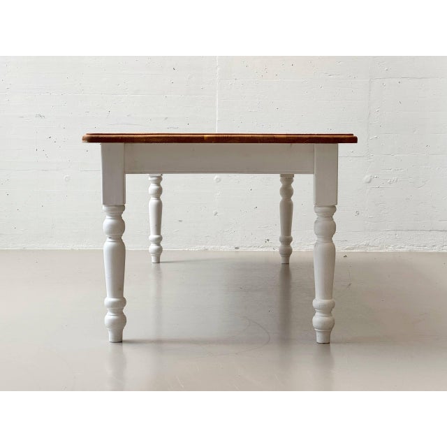 Large Country-Style Dining Table in Wood, 1980s For Sale - Image 4 of 18