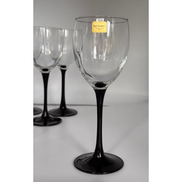 1980s Vintage Arcoroc France Art Deco Revival Wine Glasses - 14 For Sale - Image 5 of 10