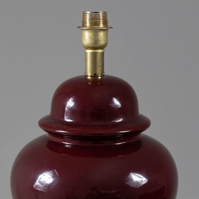 Red Table Lamp by Tommaso Barbi, 1970s For Sale - Image 3 of 8