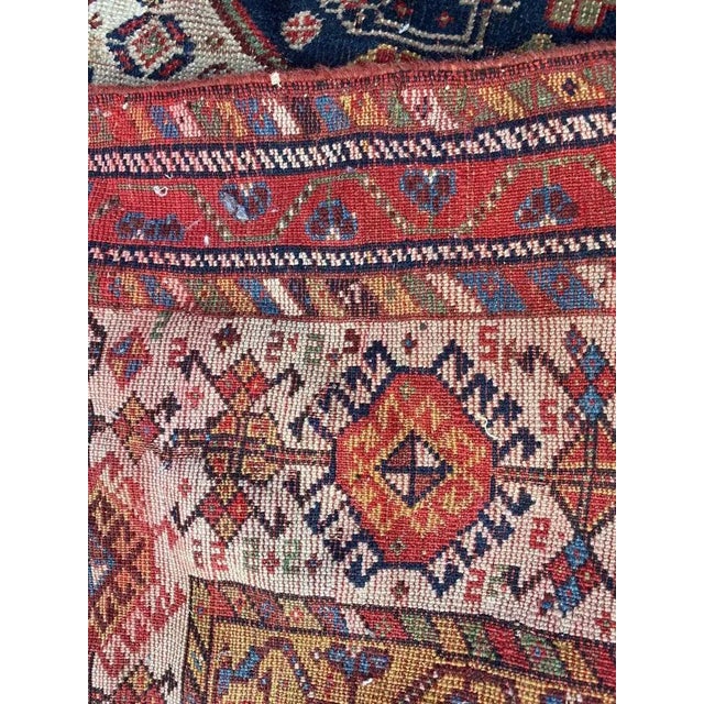 Antique Rustic Wool Rug For Sale - Image 16 of 18