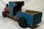 Wood Vintage Handcrafted Red & Blue Wooden Locomotive Train Engine Children’s Toy With Amazing Rustic Patina - Circa 1940’s For Sale - Image 7 of 12