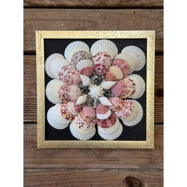 Custom Framed Seashell Wall Art in the Manner of a Sailor’s Valentine For Sale - Image 12 of 12