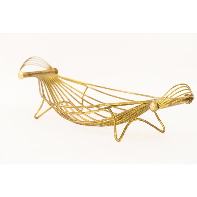 1950s Fruit Bowl in Brass, Vienna, 1950s For Sale - Image 5 of 10