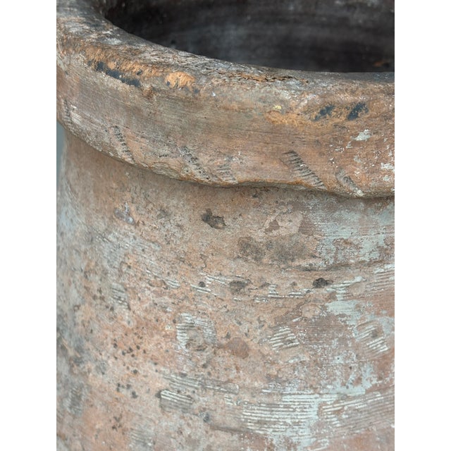 Antique Mediterranean European Terracotta Storage Jar / Olive Jar For Sale - Image 13 of 18