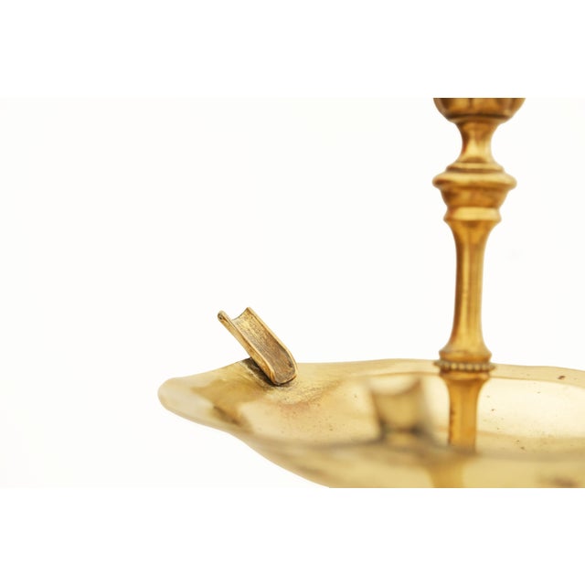 Metal Vintage Gilt Brass Tripod Ashtray For Sale - Image 7 of 10