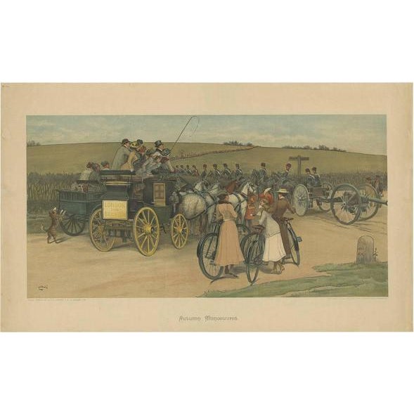 1900 - 1909 C. E. Clifford, Military Illustration of a Troop Manoeuvre, 1901, Print For Sale - Image 5 of 5