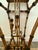 Vintage Mid-Century Faux Bamboo & Rattan Pagoda Hanging Lantern Pendant Chandelier For Sale - Image 4 of 8