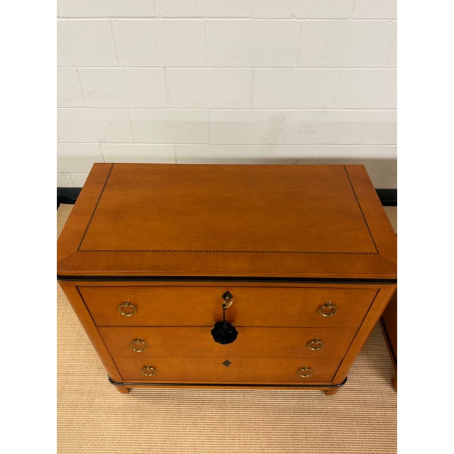 1980s Vintage Biedermeier Bachelors Chests From National Mt. Airy, a Pair For Sale - Image 5 of 12