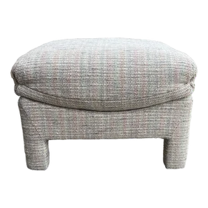 Marge Carson Tweed Parson Ottoman
